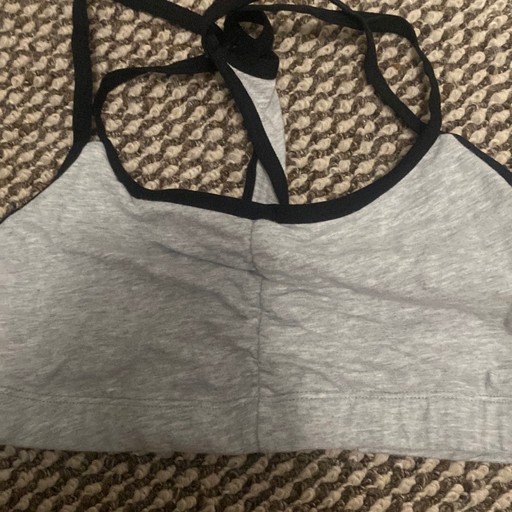 Gray white and black girls beginner bra